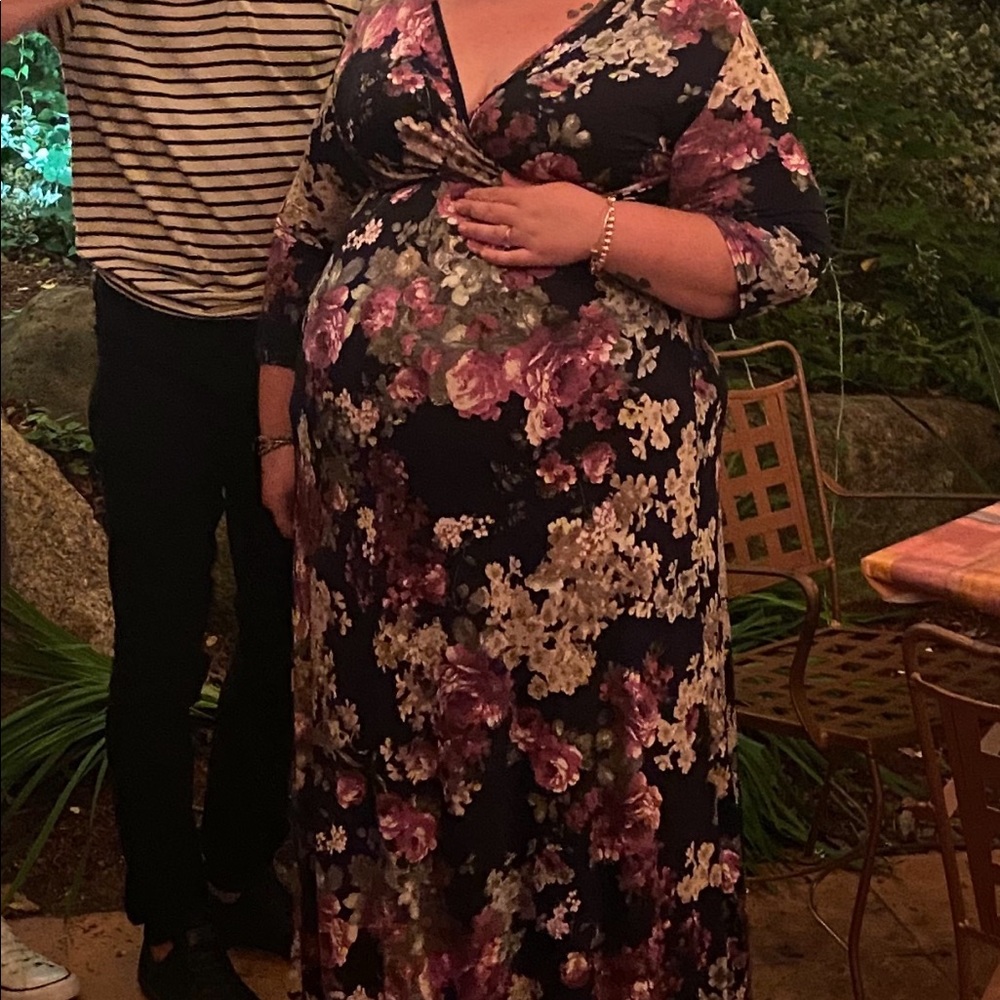 Pink Blush maternity dress